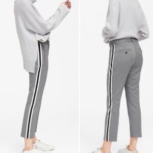 Banana Republic Avery Straight-Fit Side-Stripe Ankle Pant
